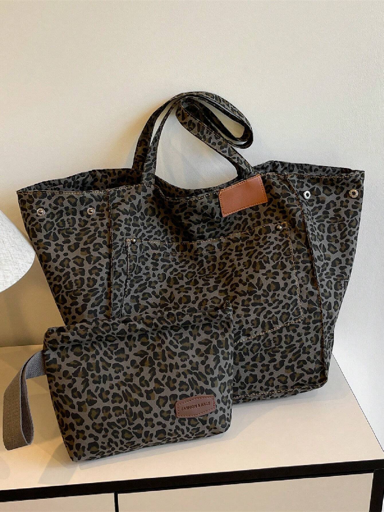 Vintage Leopard Tote