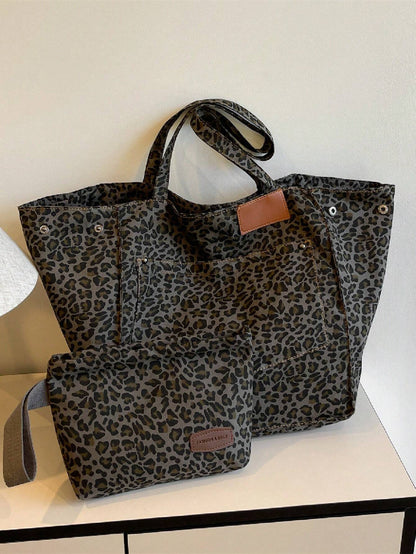 Vintage Leopard Tote