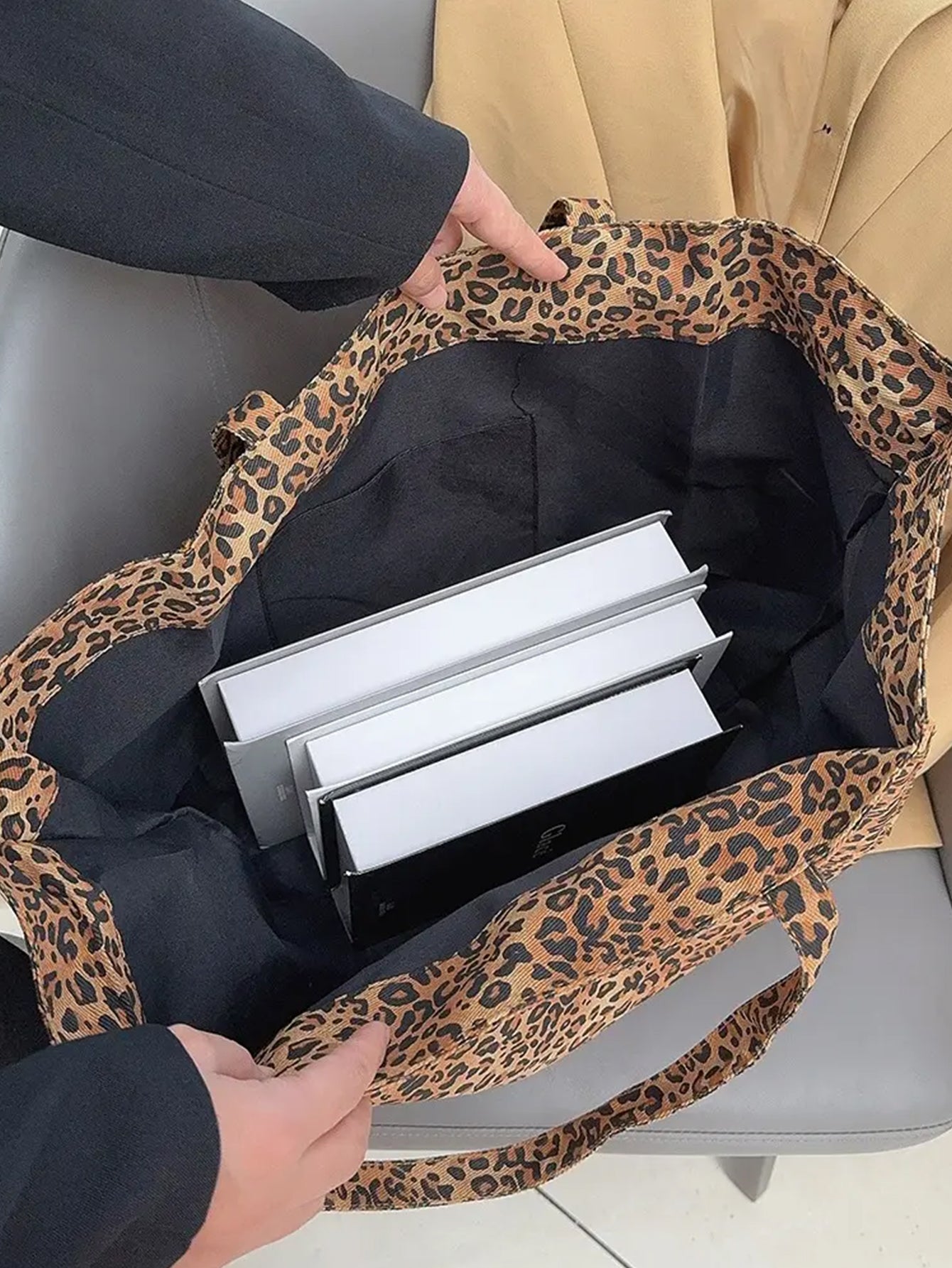 Vintage Leopard Tote