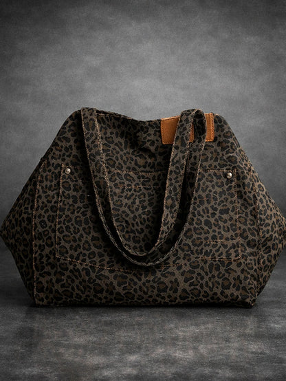 Vintage Leopard Tote