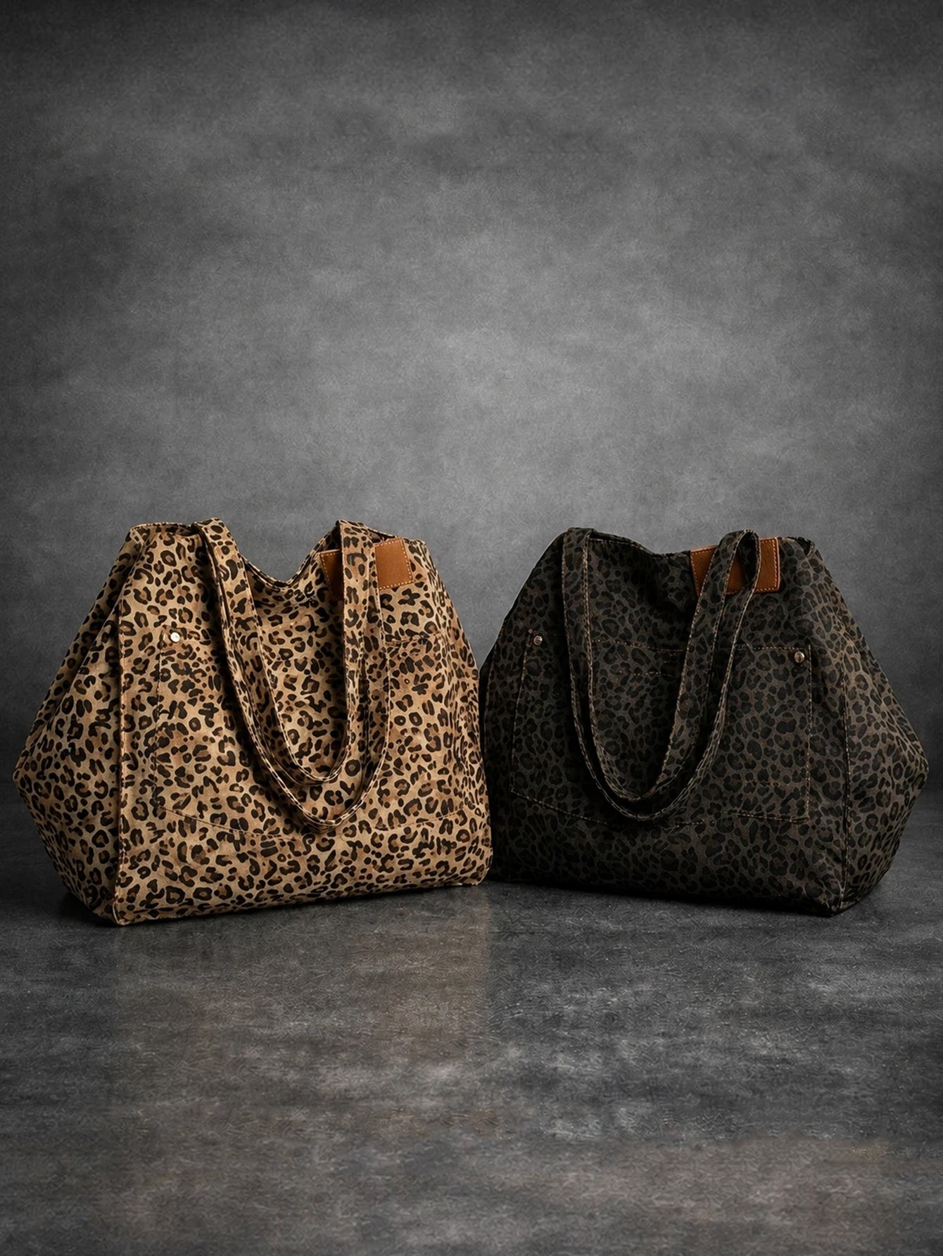 Vintage Leopard Tote