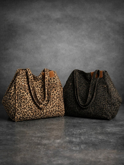 Vintage Leopard Tote